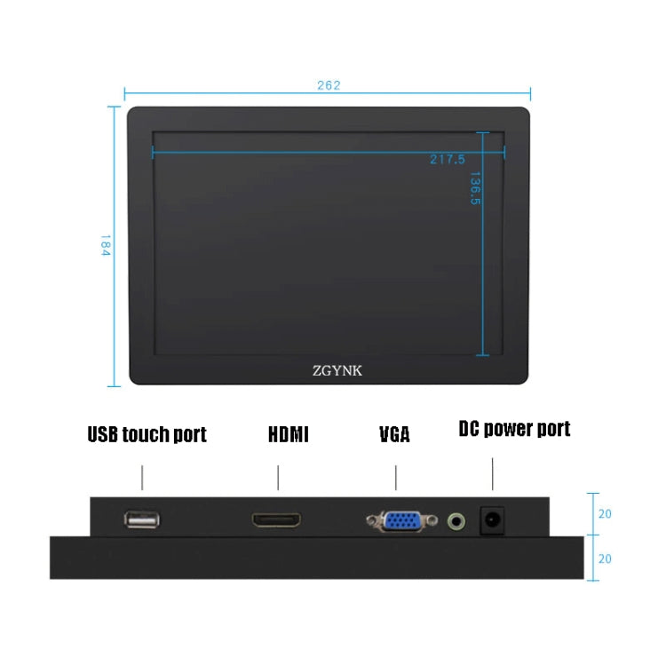 ZGYNK KQ101 HD Embedded Display Industrial Screen, 10 inch Embedded, 15.6 inch Embedded, 10 inch Resistive, 15.6 inch Resistive, 10 inch Capacitive, 15.6 inch Capacitive ZGYNK KQ101 HD Embedded Display Industrial Screen, 10 inch Embedded, 15.6 inch Embedded, 10 inch Resistive, 15.6 inch Resistive, 10 inch Capacitive, 15.6 inch Capacitive